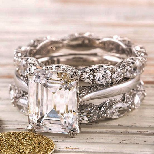 Vintage Silver Bright Layer Ring-Emali Jewelry